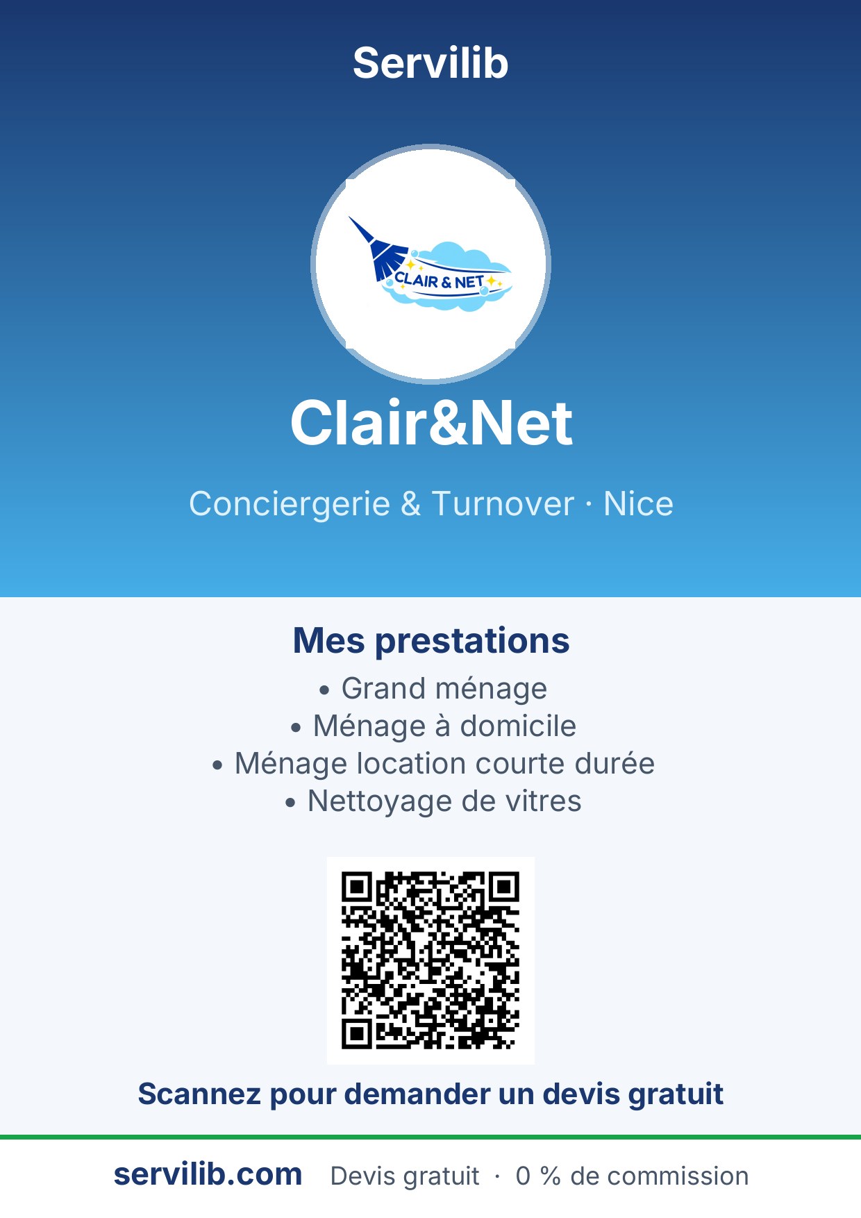 Affiche avec QR code