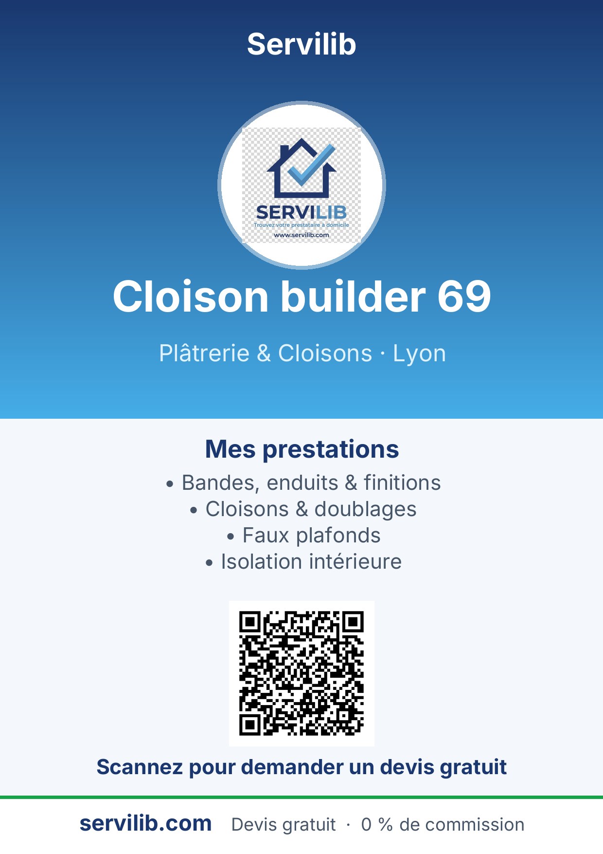 Affiche avec QR code