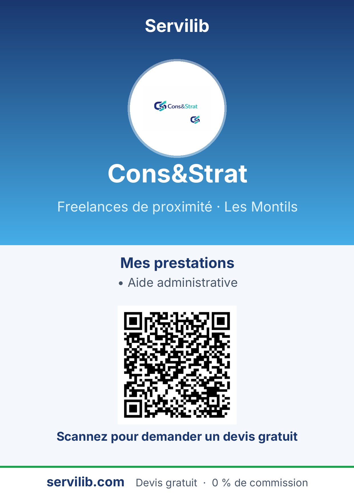 Affiche avec QR code