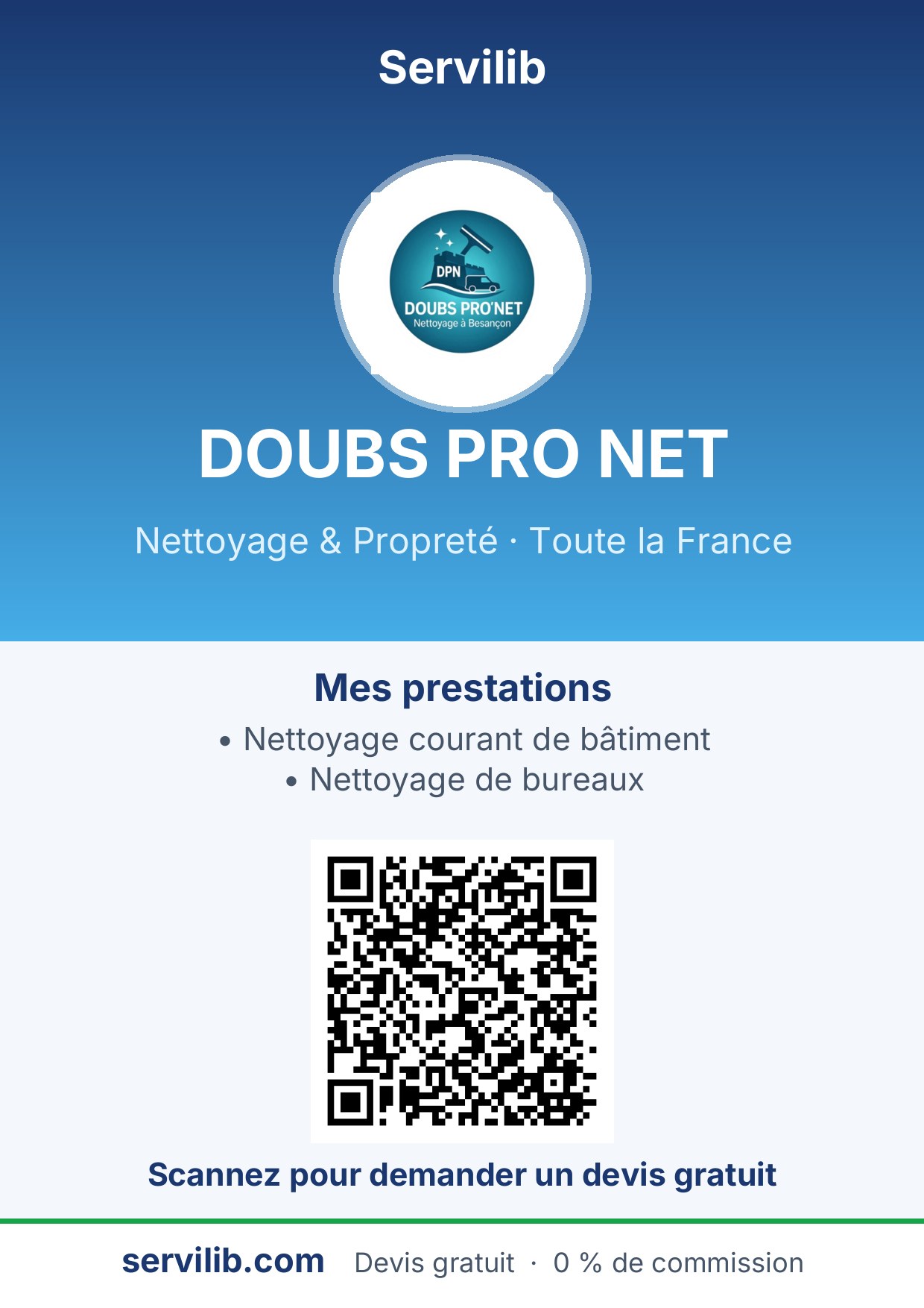 Affiche avec QR code