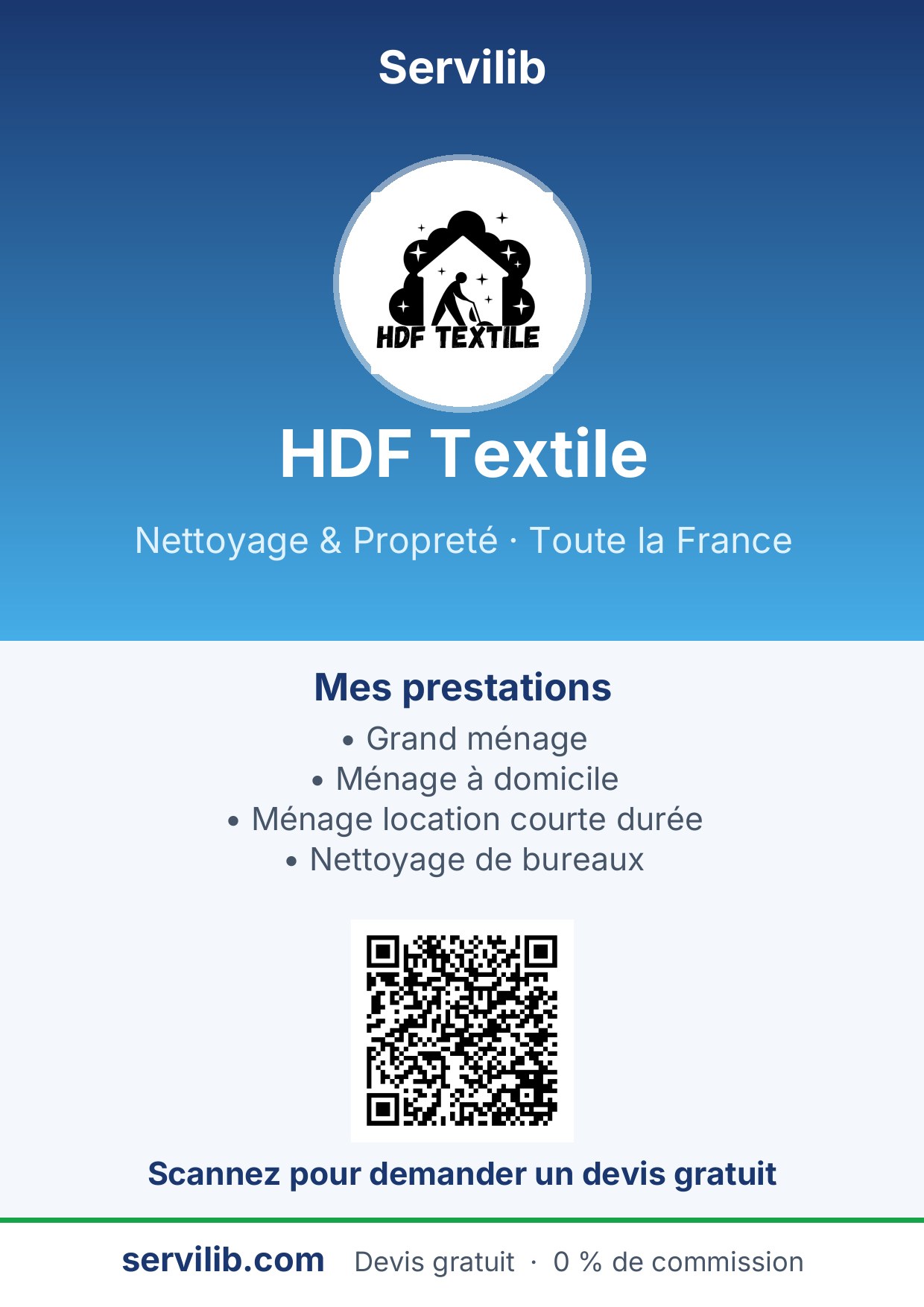 Affiche avec QR code