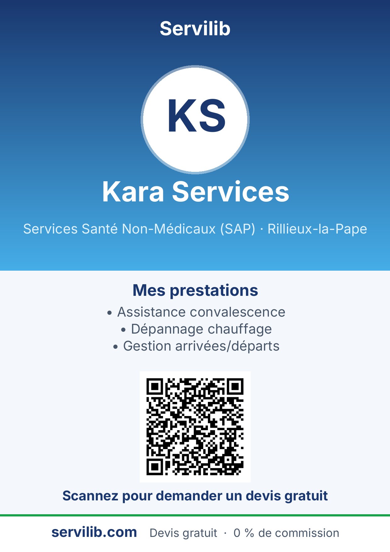 Affiche avec QR code