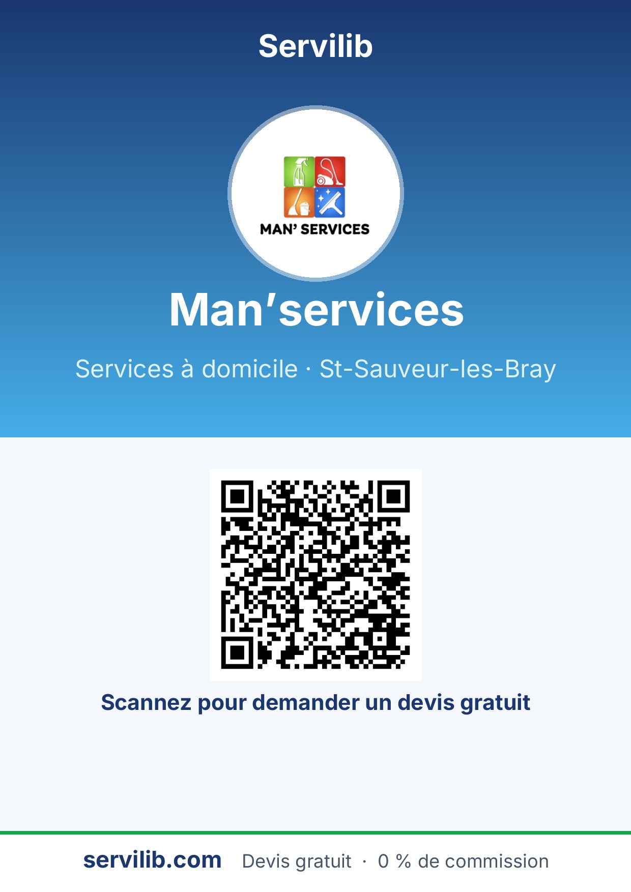 Affiche avec QR code