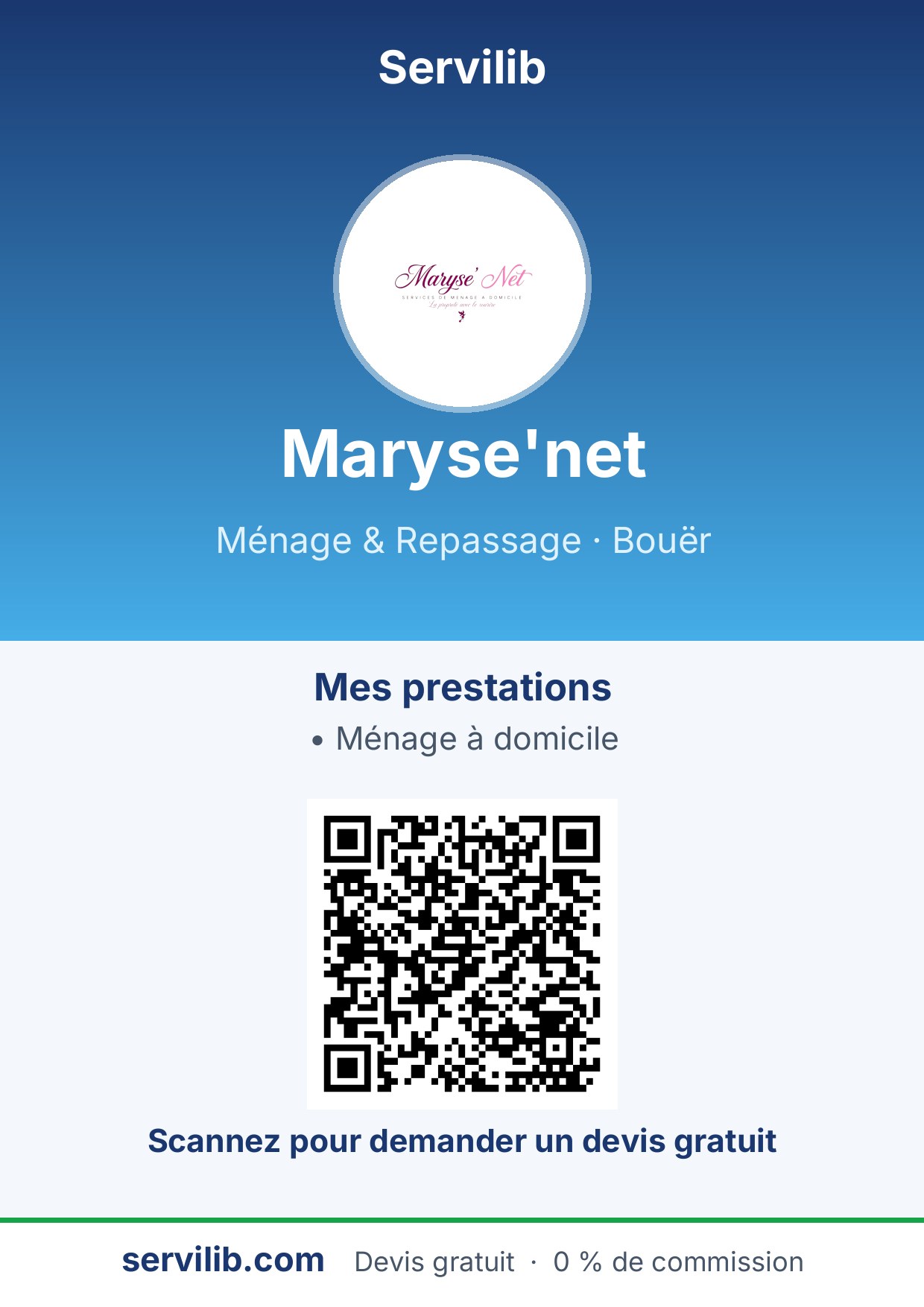 Affiche avec QR code