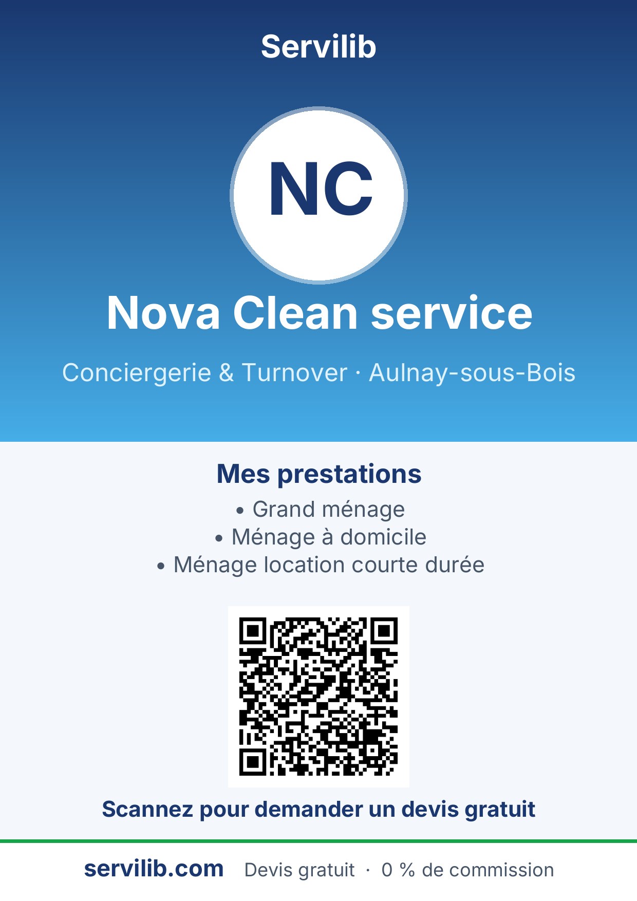 Affiche avec QR code