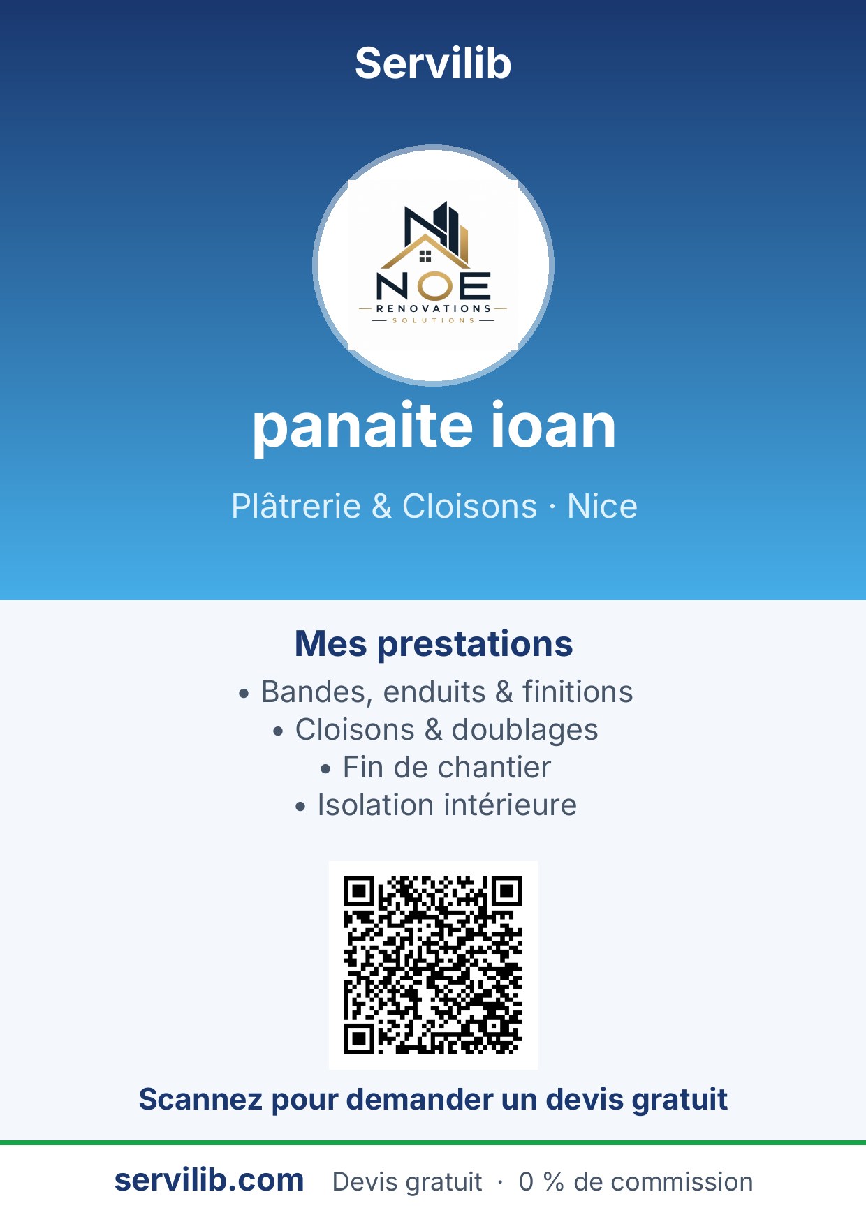 Affiche avec QR code