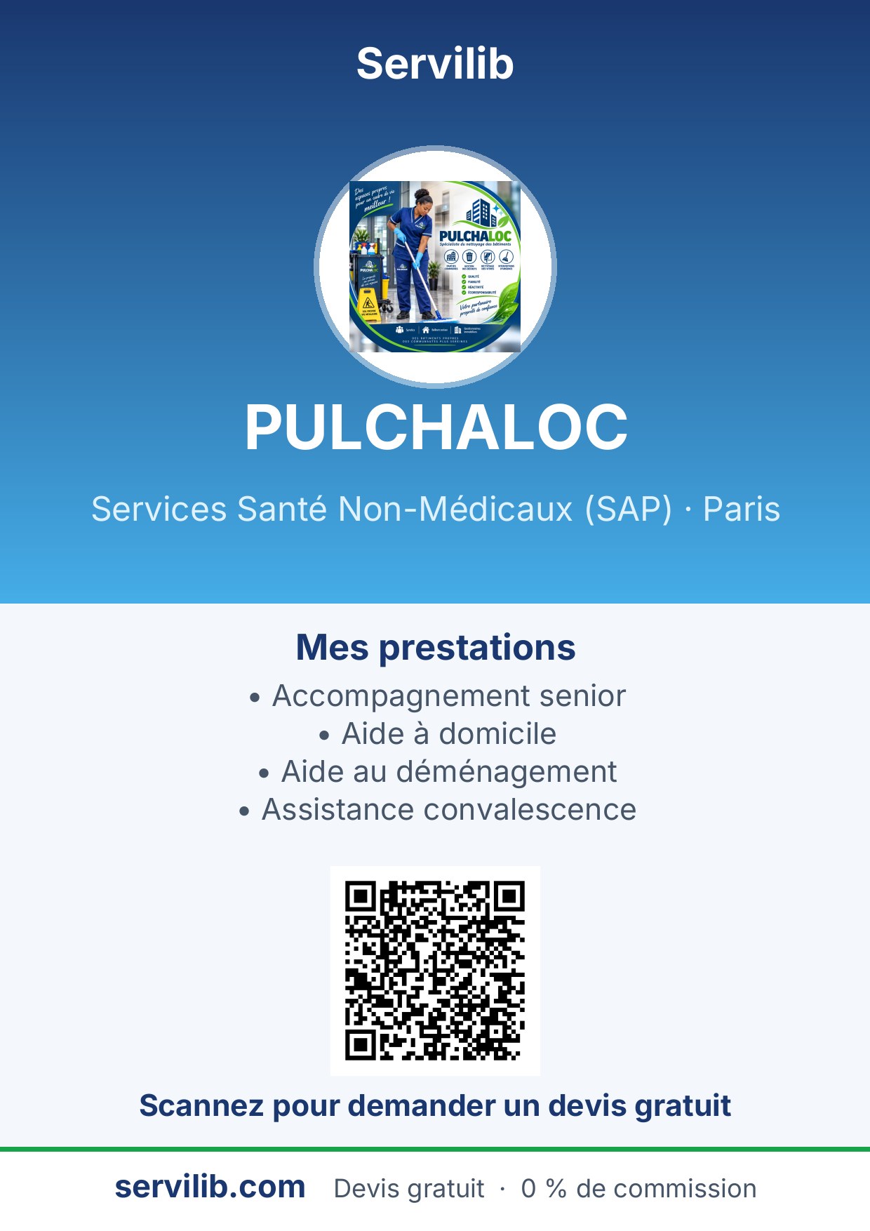 Affiche avec QR code