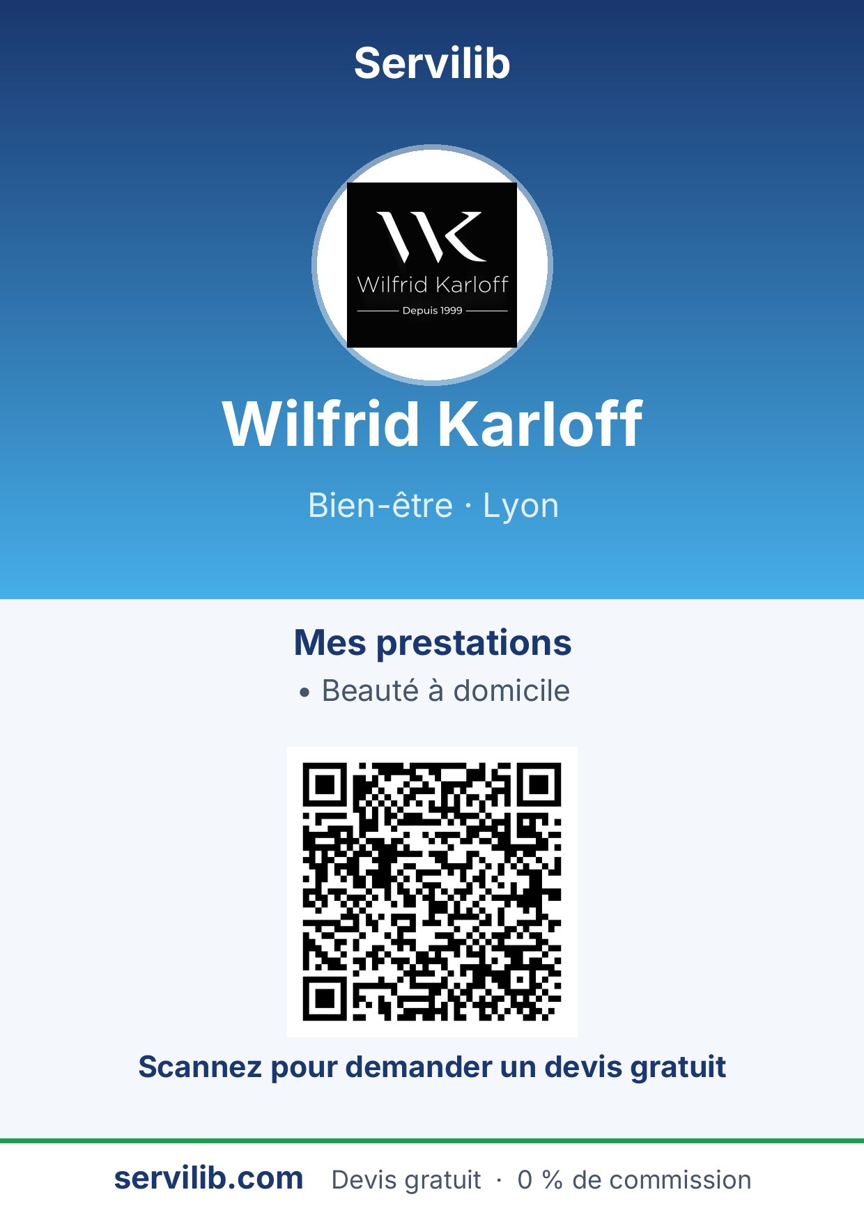 Affiche avec QR code